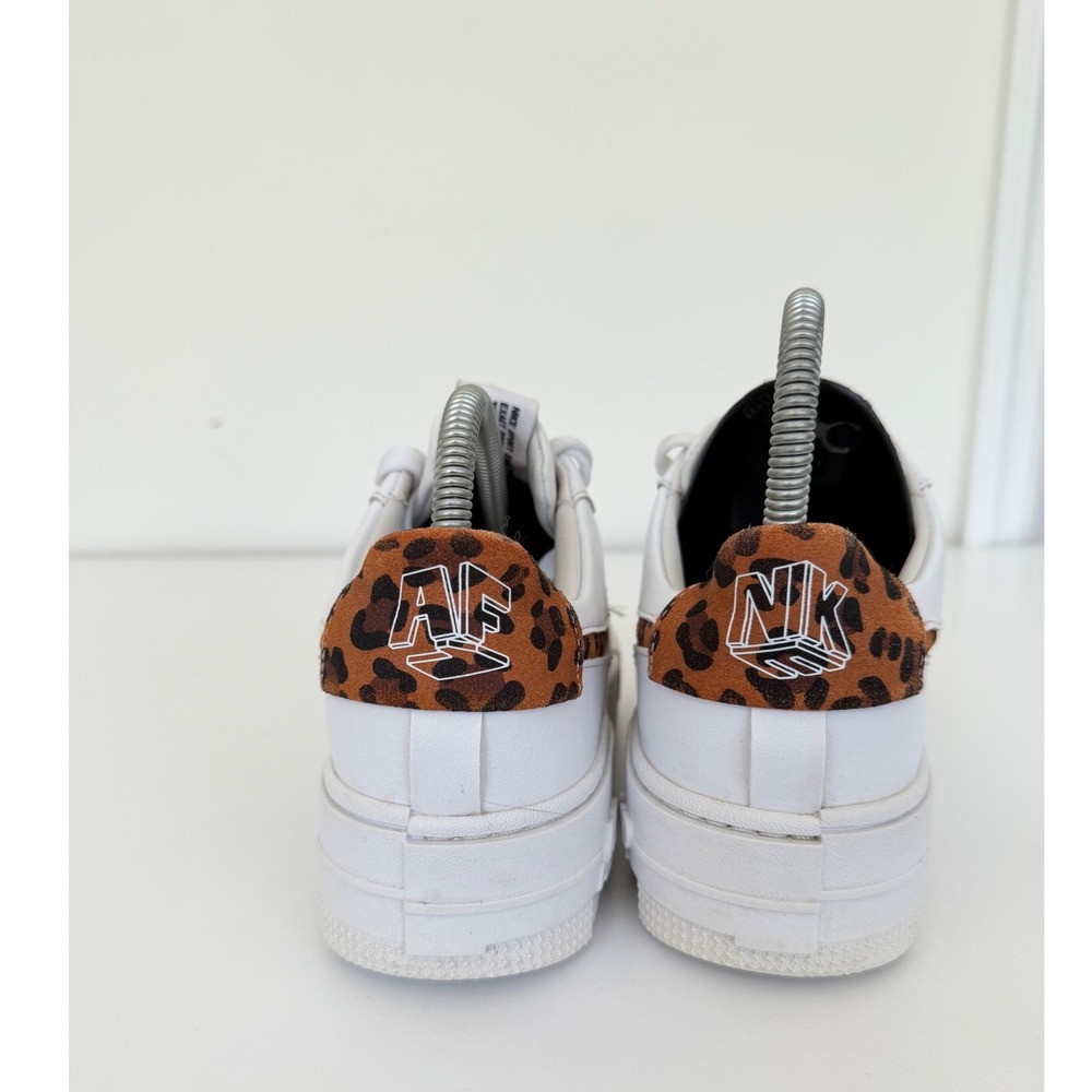 Nike Air Force 1 Pixel Leopard White Sneakers DH9632-101 Low Top Sz 8.5 Baddie - Picture 5 of 16